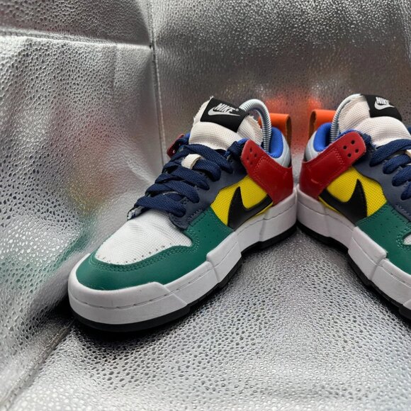Size 7 Nike Dunk Low Disrupt Womens Multicolor Running Sneakers CK6654-004 - Picture 4 of 10